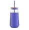 JoyJolt® 20oz. Glass Tumbler with Straws & Silicone Sleeve